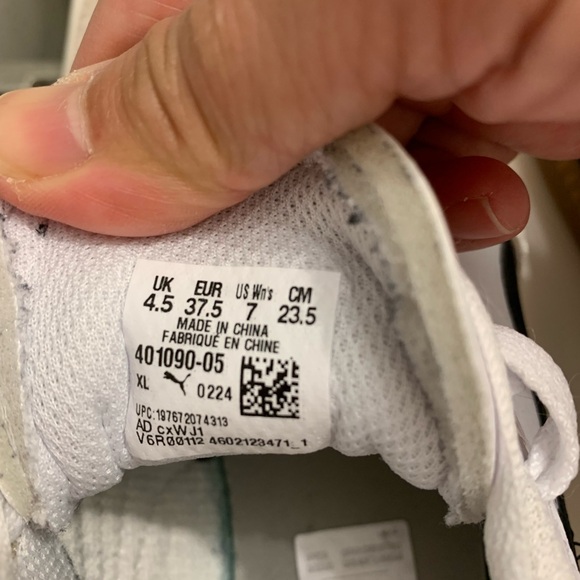 Puma Classic White and Tan Sneakers - Picture 9 of 10